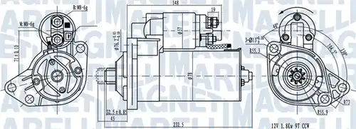 стартер MAGNETI MARELLI 063720789010