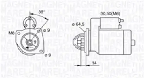 стартер MAGNETI MARELLI 063720796010