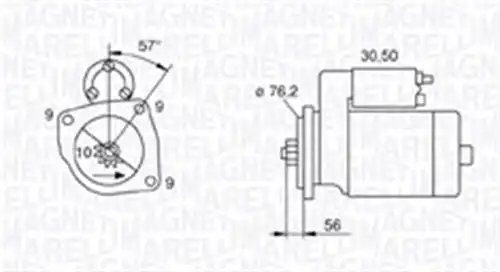 стартер MAGNETI MARELLI 063720801010