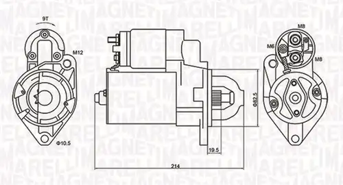 стартер MAGNETI MARELLI 063720879010