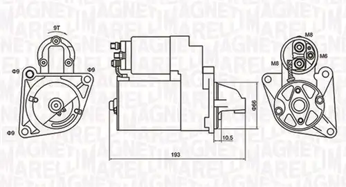 стартер MAGNETI MARELLI 063721053010