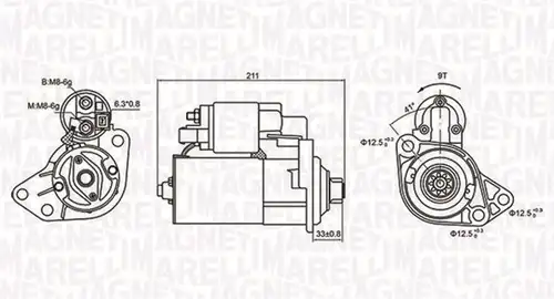 стартер MAGNETI MARELLI 063721062010