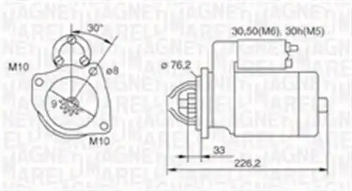 стартер MAGNETI MARELLI 063721067010
