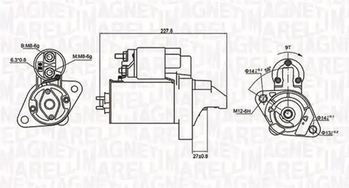 стартер MAGNETI MARELLI 063721074010