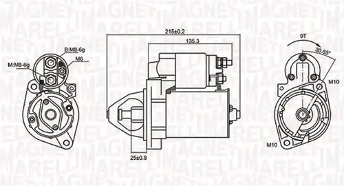 стартер MAGNETI MARELLI 063721075010