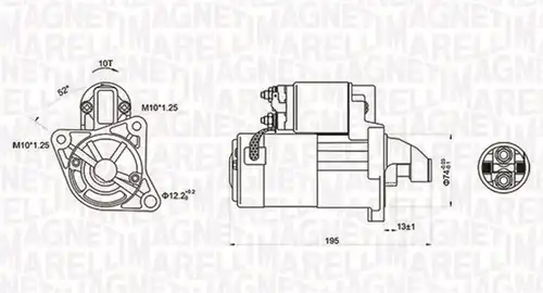 стартер MAGNETI MARELLI 063721096010
