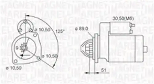 стартер MAGNETI MARELLI 063721112010