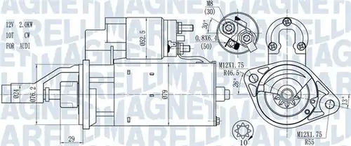 стартер MAGNETI MARELLI 063721114010