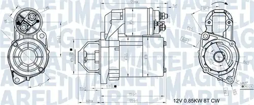 стартер MAGNETI MARELLI 063721117010