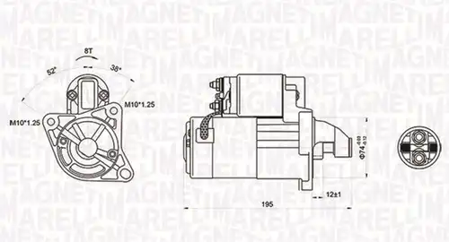 стартер MAGNETI MARELLI 063721136010