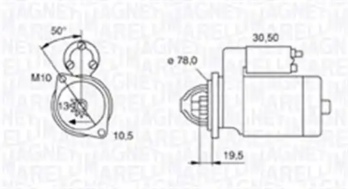 стартер MAGNETI MARELLI 063721158010