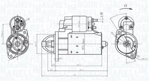 стартер MAGNETI MARELLI 063721172010