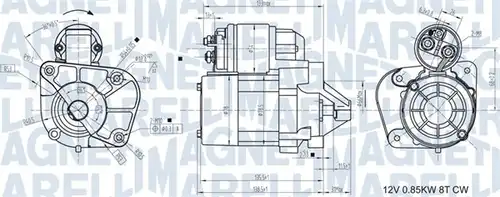 стартер MAGNETI MARELLI 063721174010