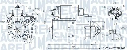 стартер MAGNETI MARELLI 063721179010