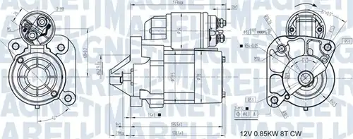 стартер MAGNETI MARELLI 063721186010