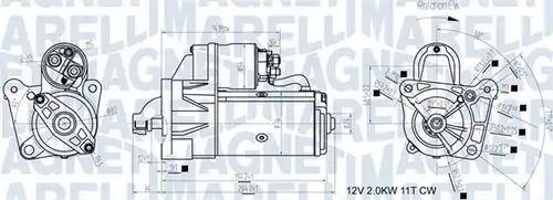 стартер MAGNETI MARELLI 063721193010