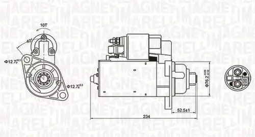 стартер MAGNETI MARELLI 063721200010