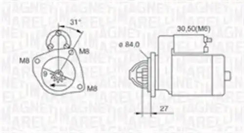 стартер MAGNETI MARELLI 063721203010