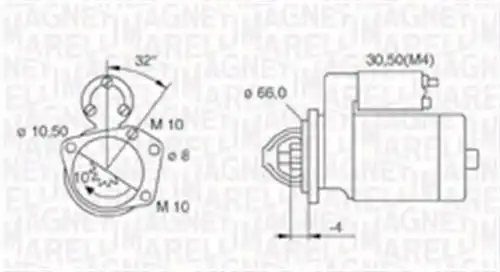 стартер MAGNETI MARELLI 063721207010