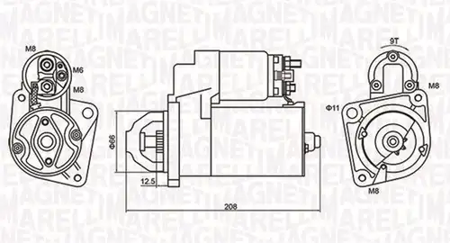 стартер MAGNETI MARELLI 063721213010