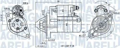 стартер MAGNETI MARELLI 063721224010