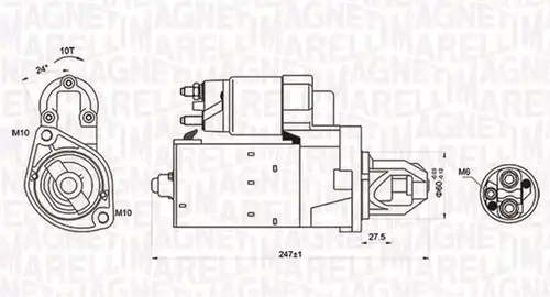 стартер MAGNETI MARELLI 063721249010
