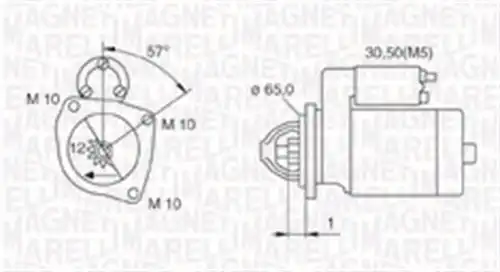 стартер MAGNETI MARELLI 063721252010