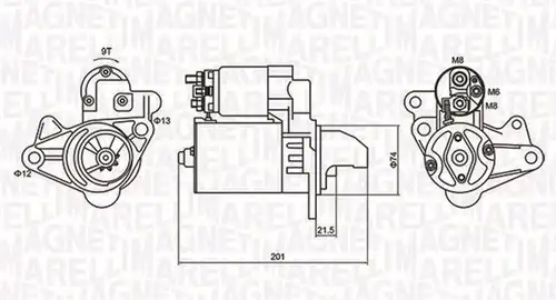 стартер MAGNETI MARELLI 063721254010