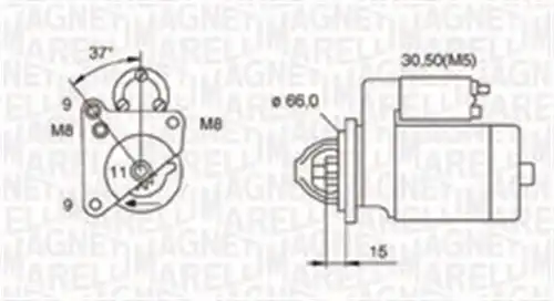 стартер MAGNETI MARELLI 063721260010