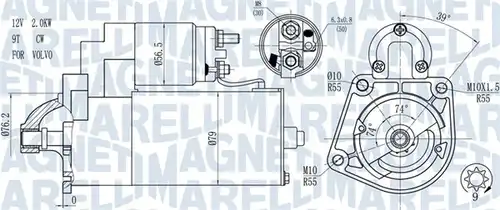 стартер MAGNETI MARELLI 063721271010