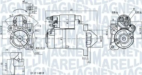 стартер MAGNETI MARELLI 063721273010