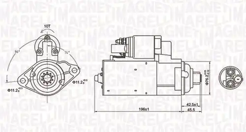 стартер MAGNETI MARELLI 063721286010