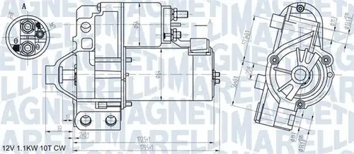 стартер MAGNETI MARELLI 063721290010