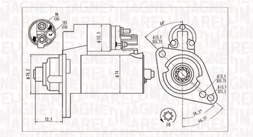 стартер MAGNETI MARELLI 063721293010