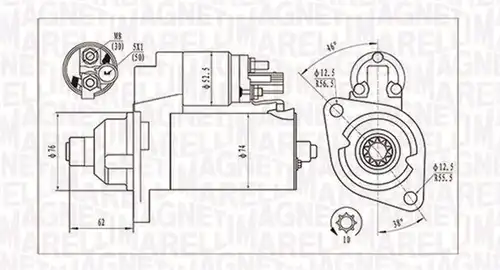стартер MAGNETI MARELLI 063721323010