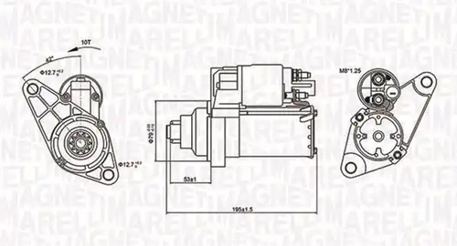 стартер MAGNETI MARELLI 063721330010