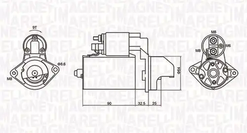 стартер MAGNETI MARELLI 063721334010