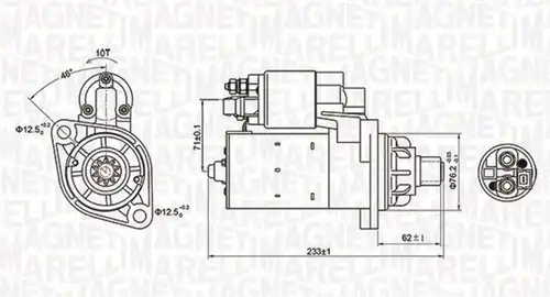 стартер MAGNETI MARELLI 063721337010