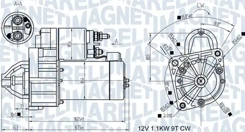 стартер MAGNETI MARELLI 063721345010