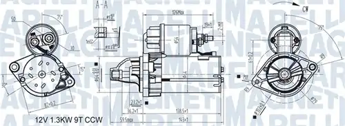 стартер MAGNETI MARELLI 063721346010