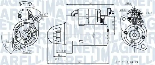 стартер MAGNETI MARELLI 063721382110