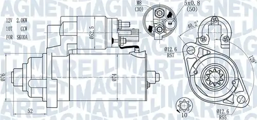 стартер MAGNETI MARELLI 063721393010