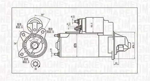 стартер MAGNETI MARELLI 063721396010