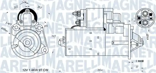 стартер MAGNETI MARELLI 063721398010
