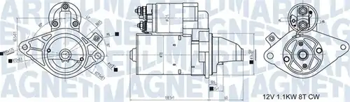 стартер MAGNETI MARELLI 063721407010