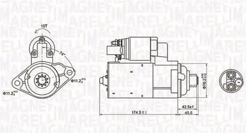 стартер MAGNETI MARELLI 063721409010