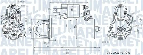 стартер MAGNETI MARELLI 063721411010