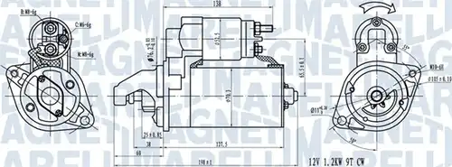 стартер MAGNETI MARELLI 063721413010