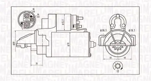 стартер MAGNETI MARELLI 063721421010