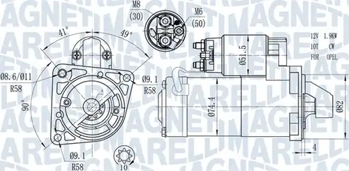 стартер MAGNETI MARELLI 063721428010